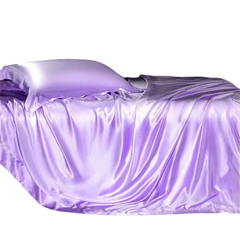 High-end Silk Four-piece Bedding Set Sheets And Duvet Cover
