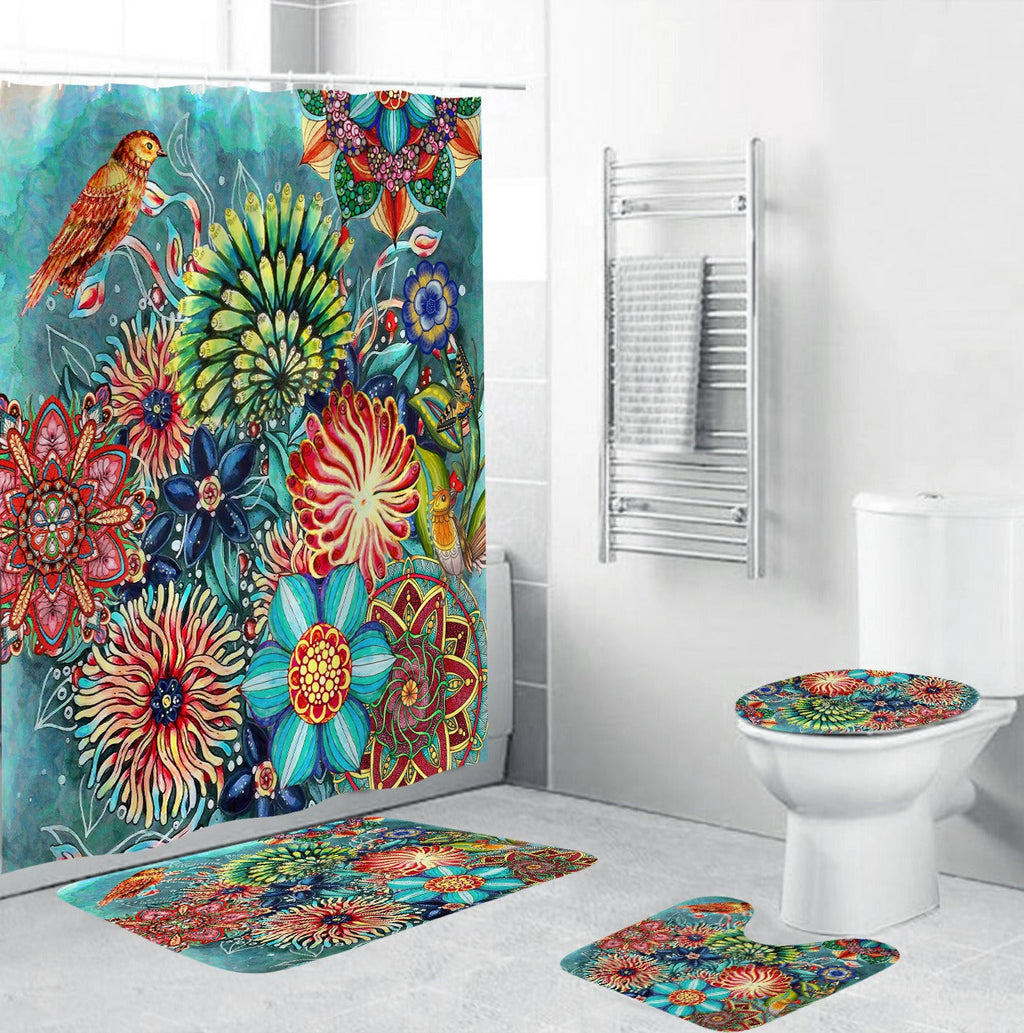 Bohemian Style 3D Water and Mold Proof Shower Curtain