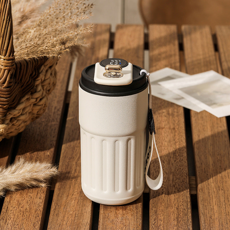 Smart Digital Thermal Bottle Portable Coffee Mug Stainless Steell