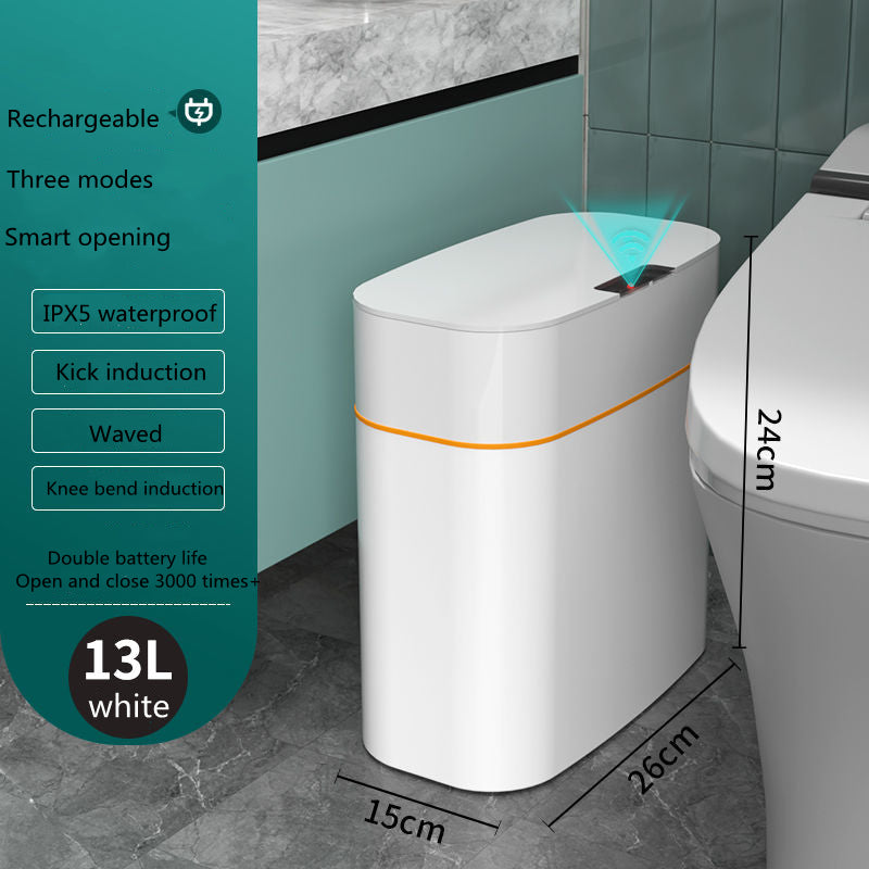 Smart Trash Can With Lid Bedside