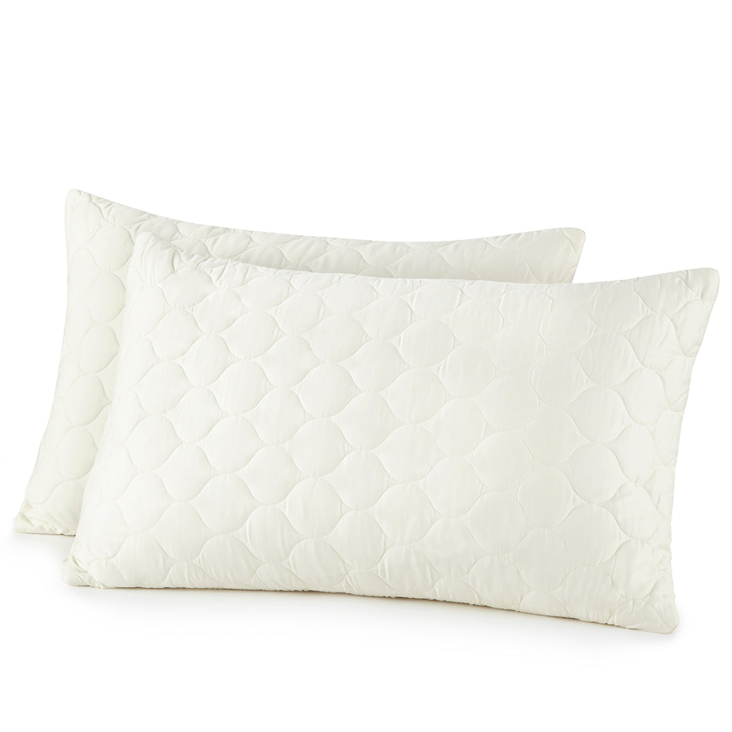 Organic Cotton Lofted Quilted Pillow Protectors