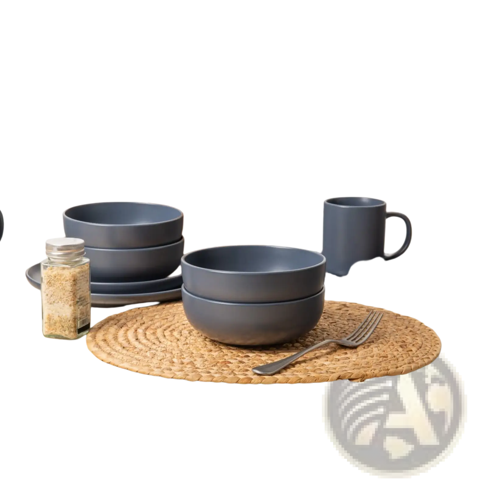 12-piece Stoneware Dinnerware Set Matte Glaze Service for 3