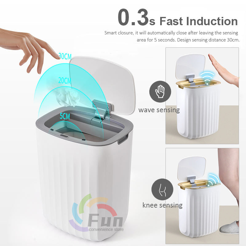 Smart Trash Can With Lid Bedside