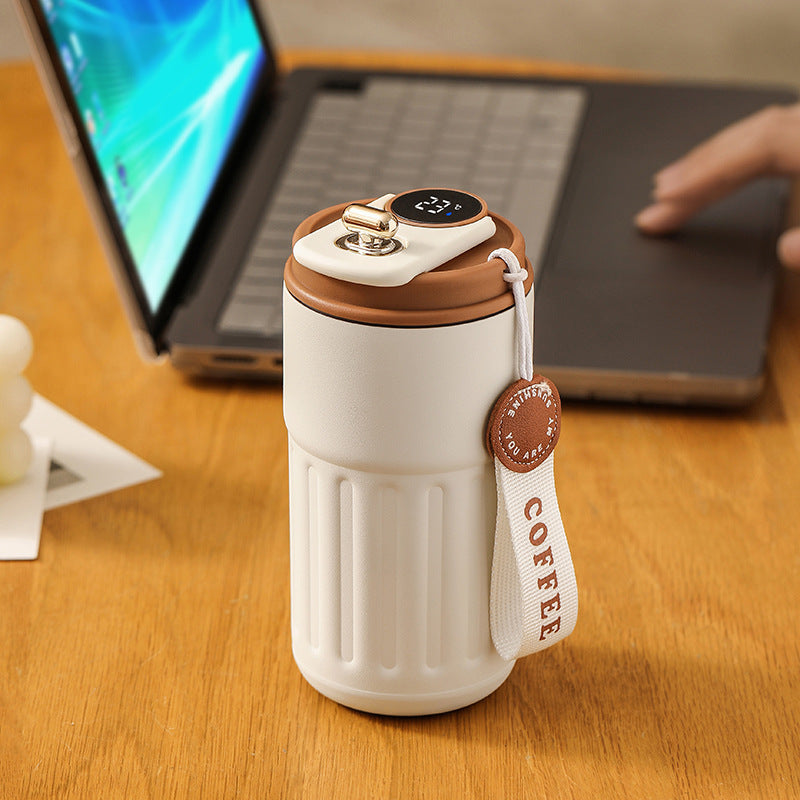 Smart Digital Thermal Bottle Portable Coffee Mug Stainless Steell