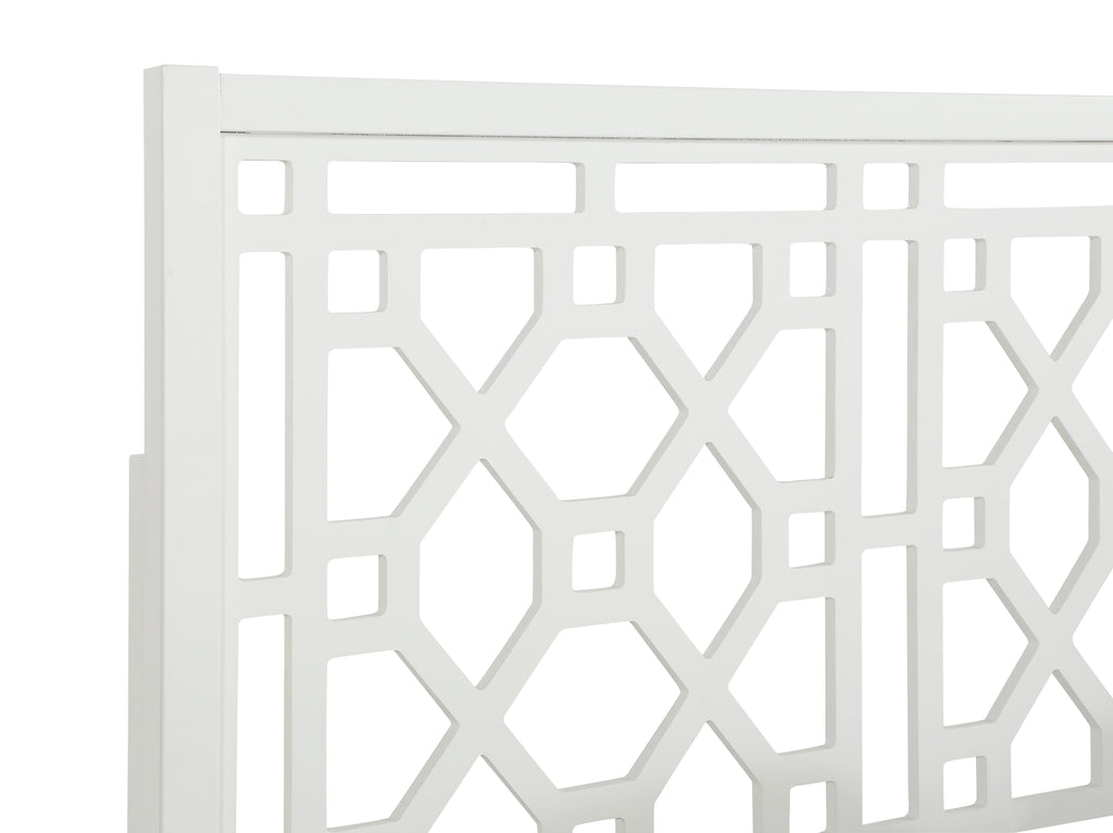 Tabor Chippendale White Headboard