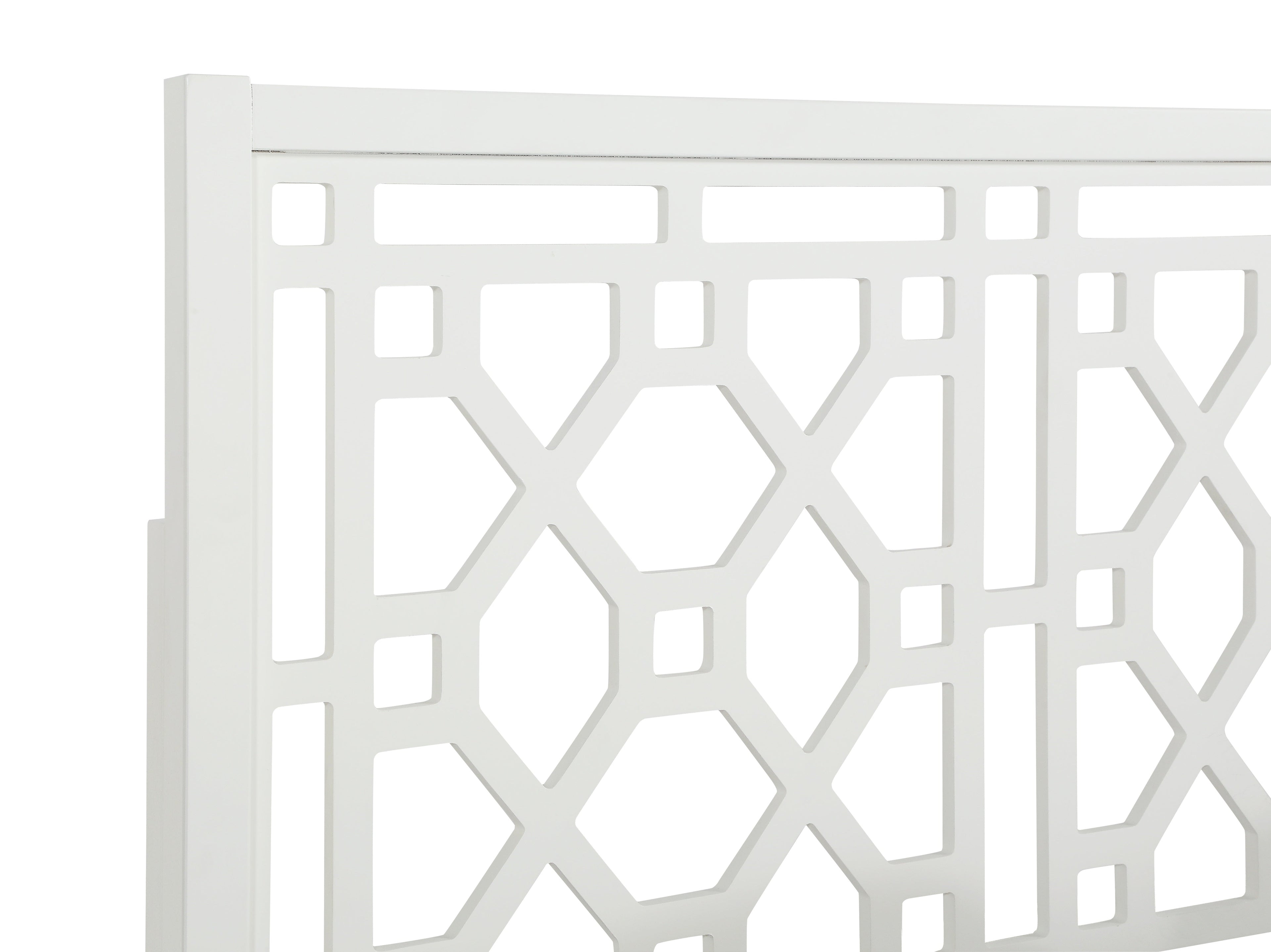 Tabor Chippendale White Headboard