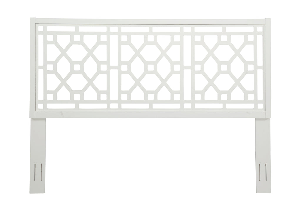 Tabor Chippendale White Headboard