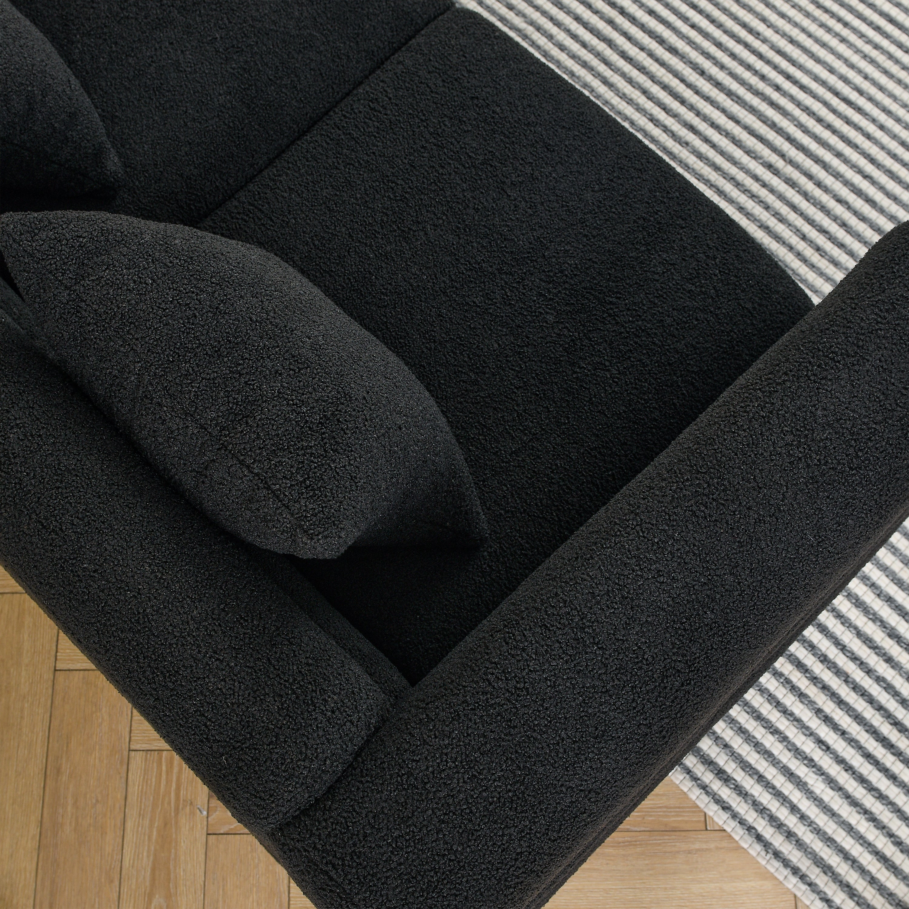 60-Inch Oversized 2-Seater Sectional Sofa