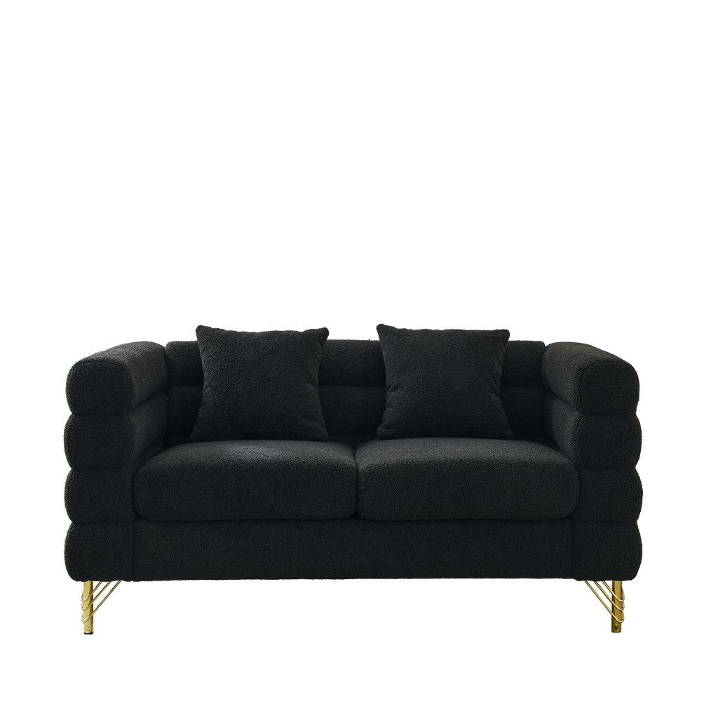 60-Inch Oversized 2-Seater Sectional Sofa
