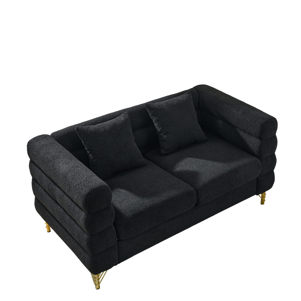 60-Inch Oversized 2-Seater Sectional Sofa