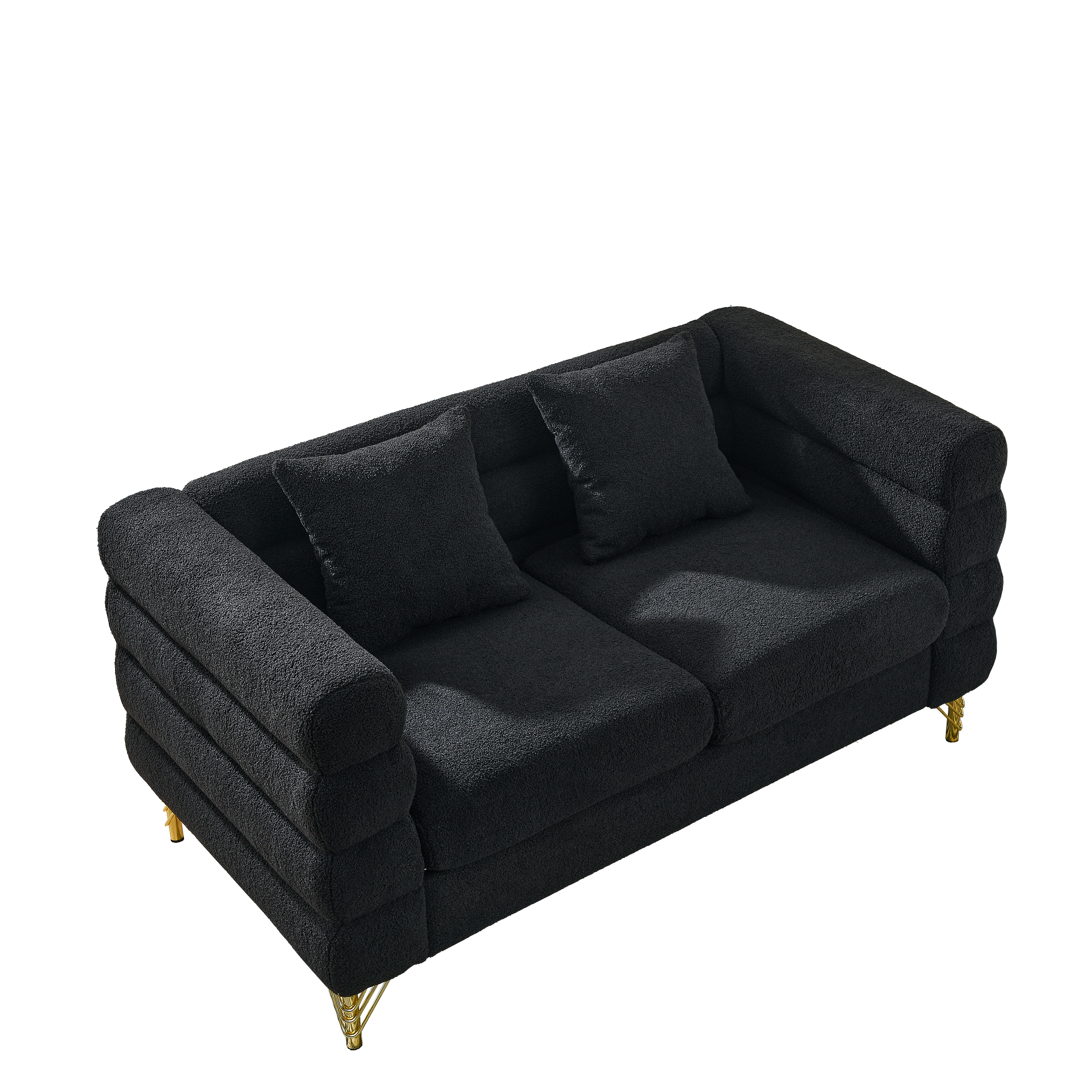 60-Inch Oversized 2-Seater Sectional Sofa