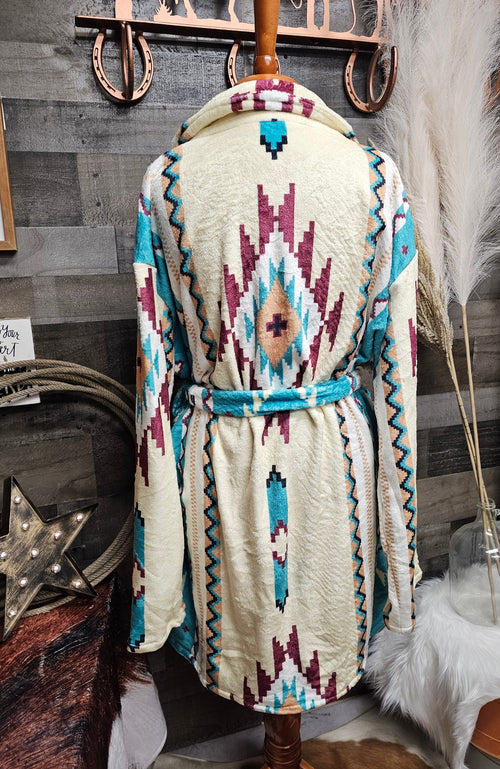 Baha Ranch Taos Aztec Women's Bath Robe