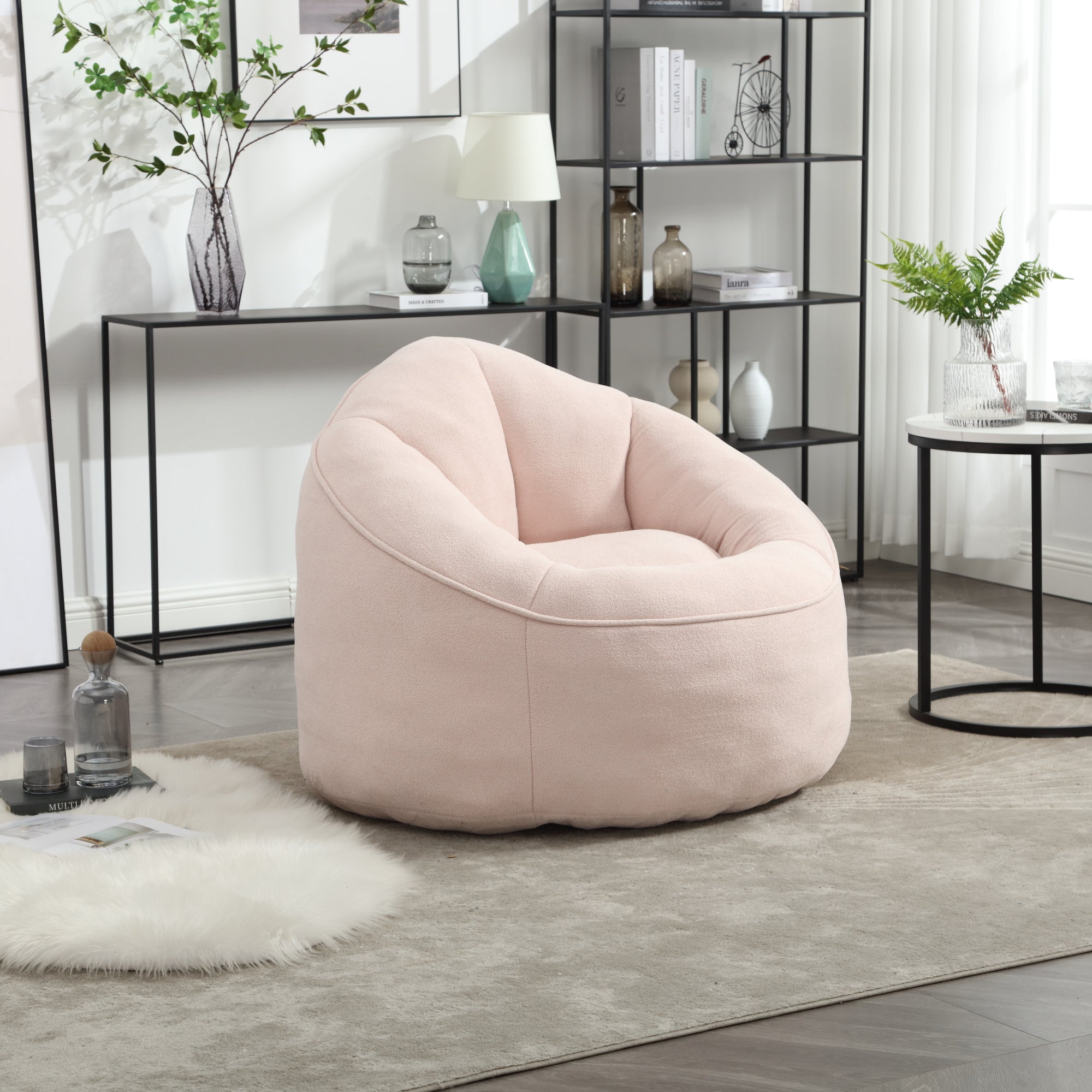 Bean Bag Sofa Chair with Footrest