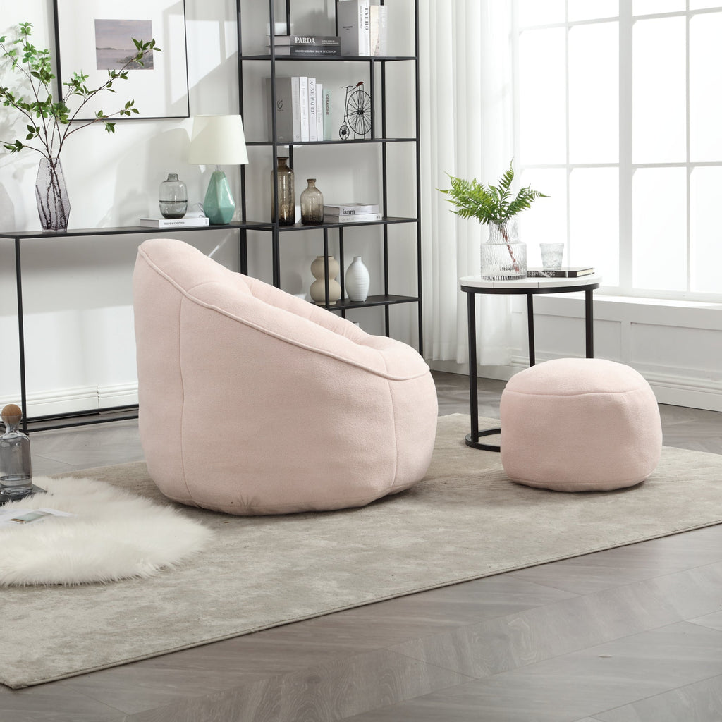 Bean Bag Sofa Chair with Footrest