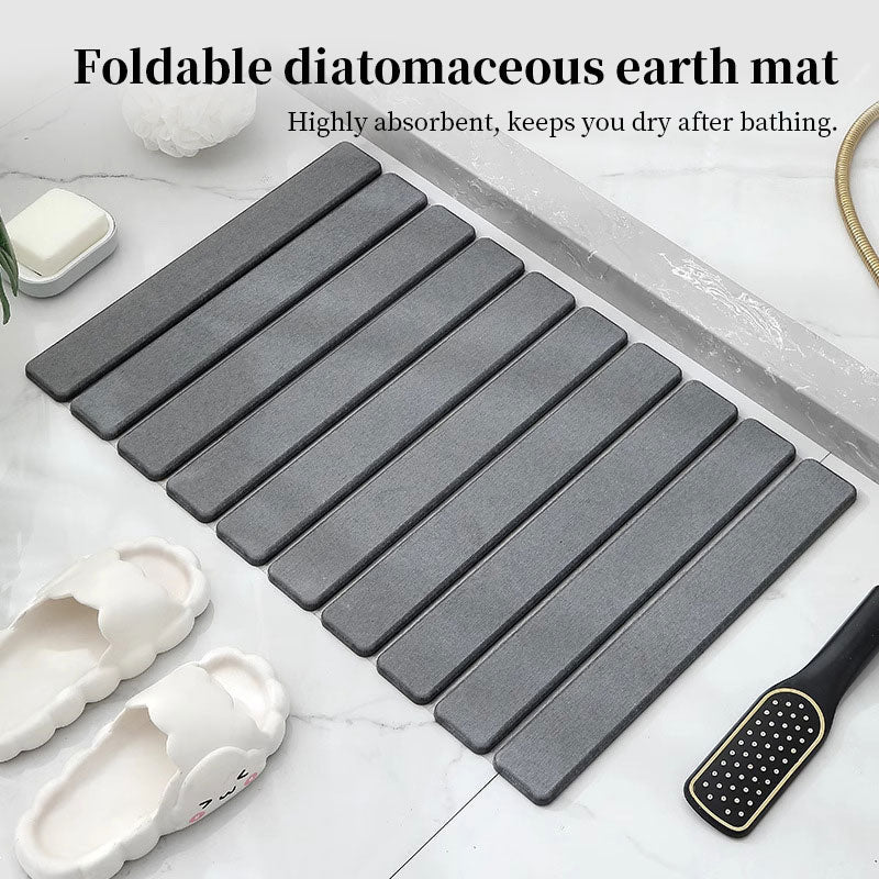 40x60cm Diatomite Bath Mat - Quick-Dry, High-Absorbent & Non-Slip, Hygienic