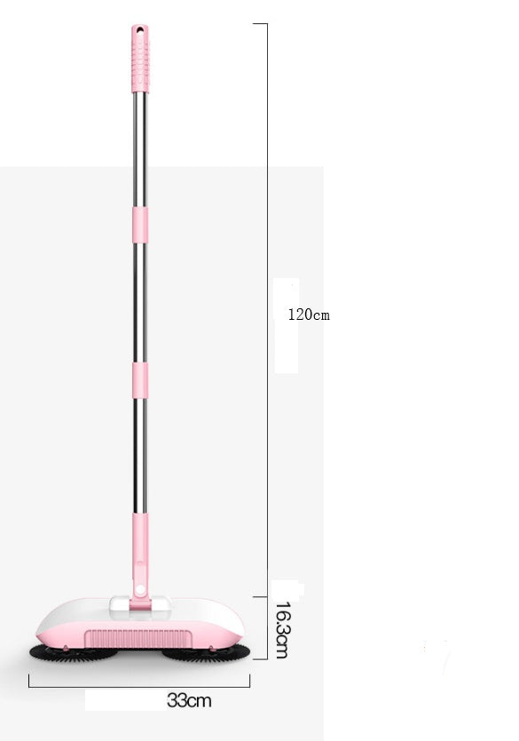 Hand Push Sweeper Household Broom Dustpan Mop Floor All-in-one