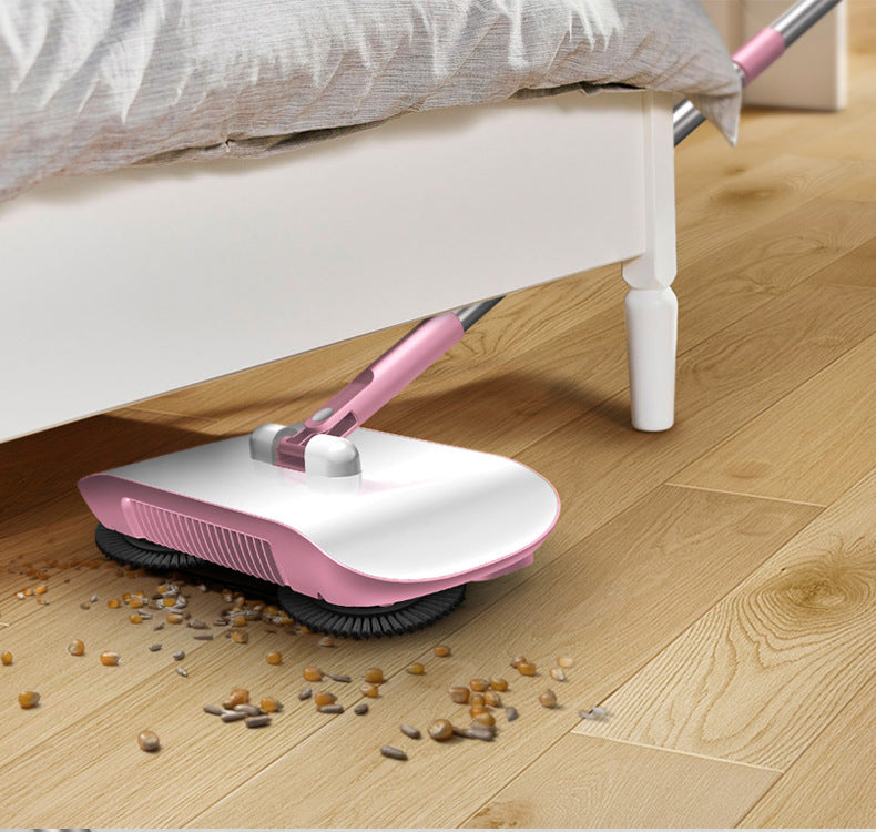 Hand Push Sweeper Household Broom Dustpan Mop Floor All-in-one