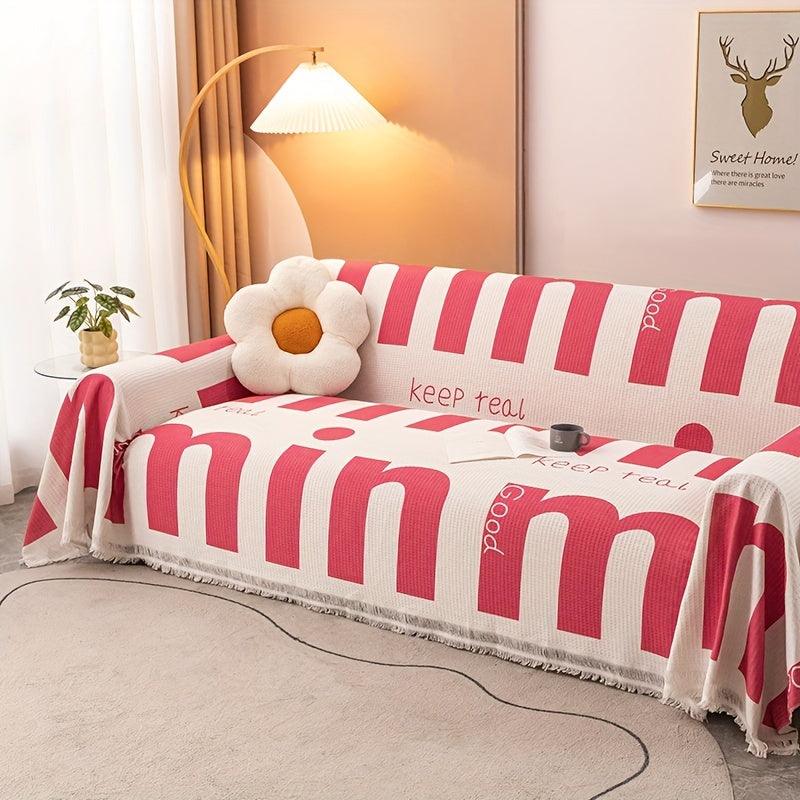 Vintage Slipcovers Couch | Plush Sofa Throw Cover for All Seasons
