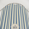 Le Bain Striped French Blue Shower Curtain | Nautical French Bathroom