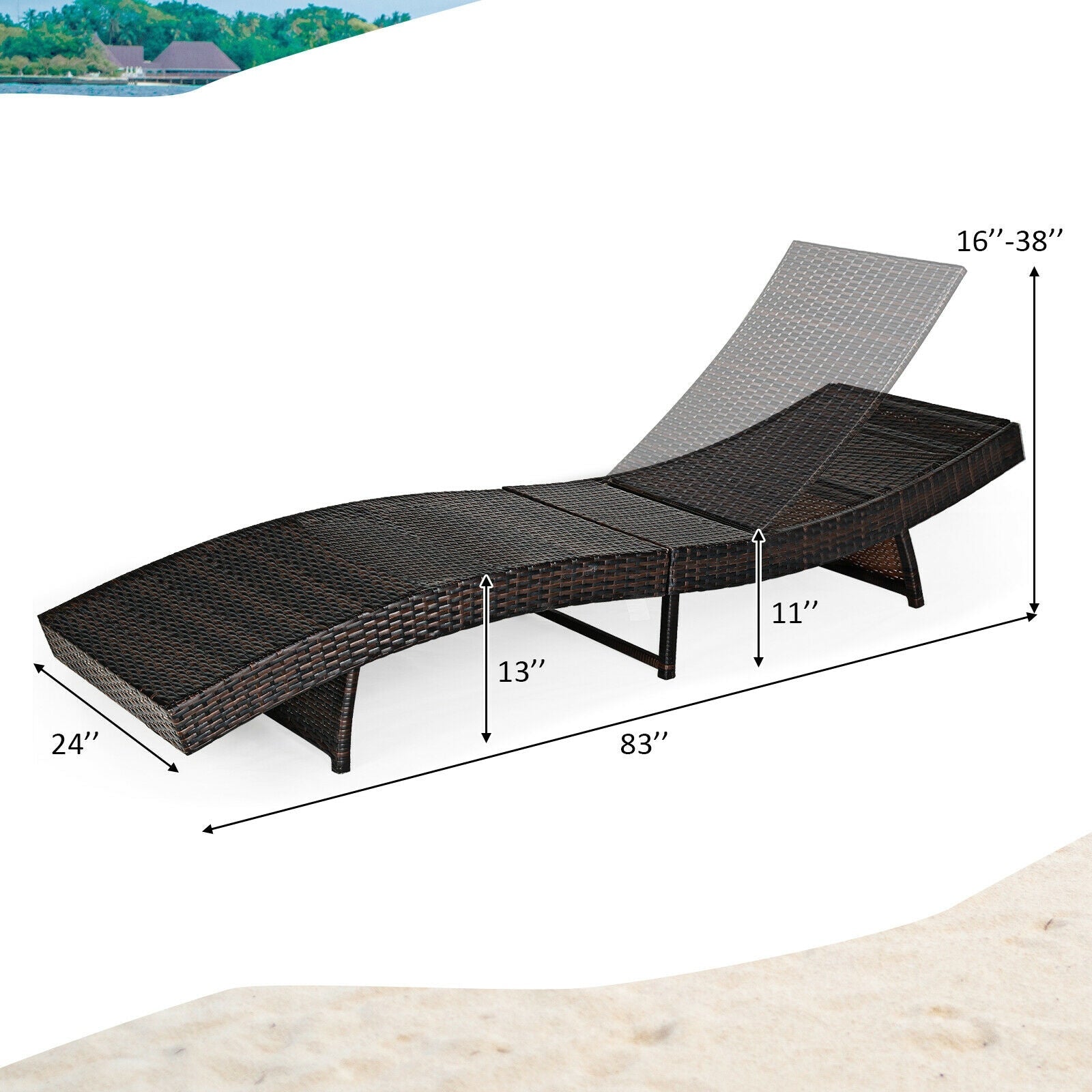 Patio Folding Lounge Chair