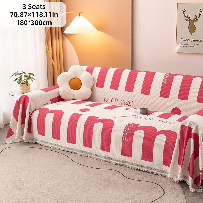 Vintage Slipcovers Couch | Plush Sofa Throw Cover for All Seasons