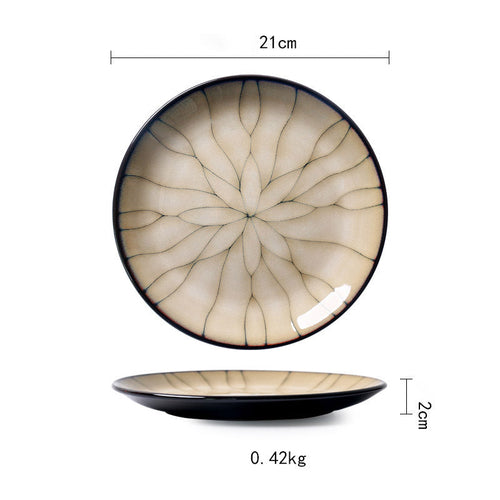 Vintage Japanese Style Ceramic Plates
