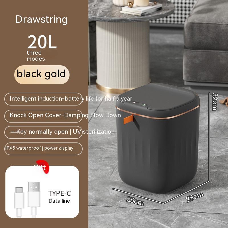Smart Trash Can With Lid Bedside