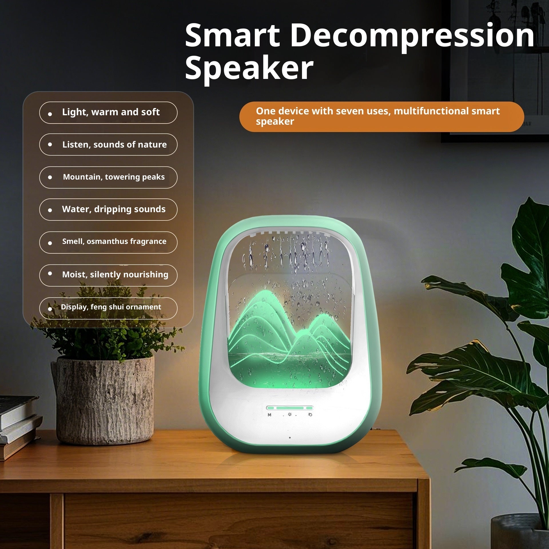 Water Drop Bluetooth Speaker Sleep Water Drop Decoration Speaker