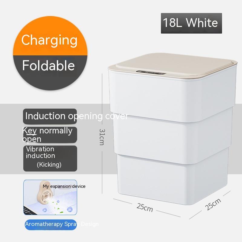 Smart Trash Can With Lid Bedside