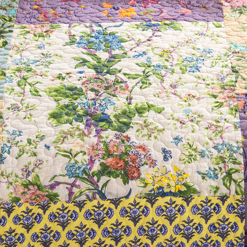 Three-piece Cotton Quilted Bedding Set