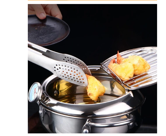 Household stainless steel tempura mini fryer