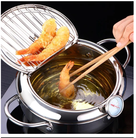 Household stainless steel tempura mini fryer