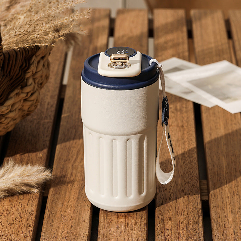Smart Digital Thermal Bottle Portable Coffee Mug Stainless Steell