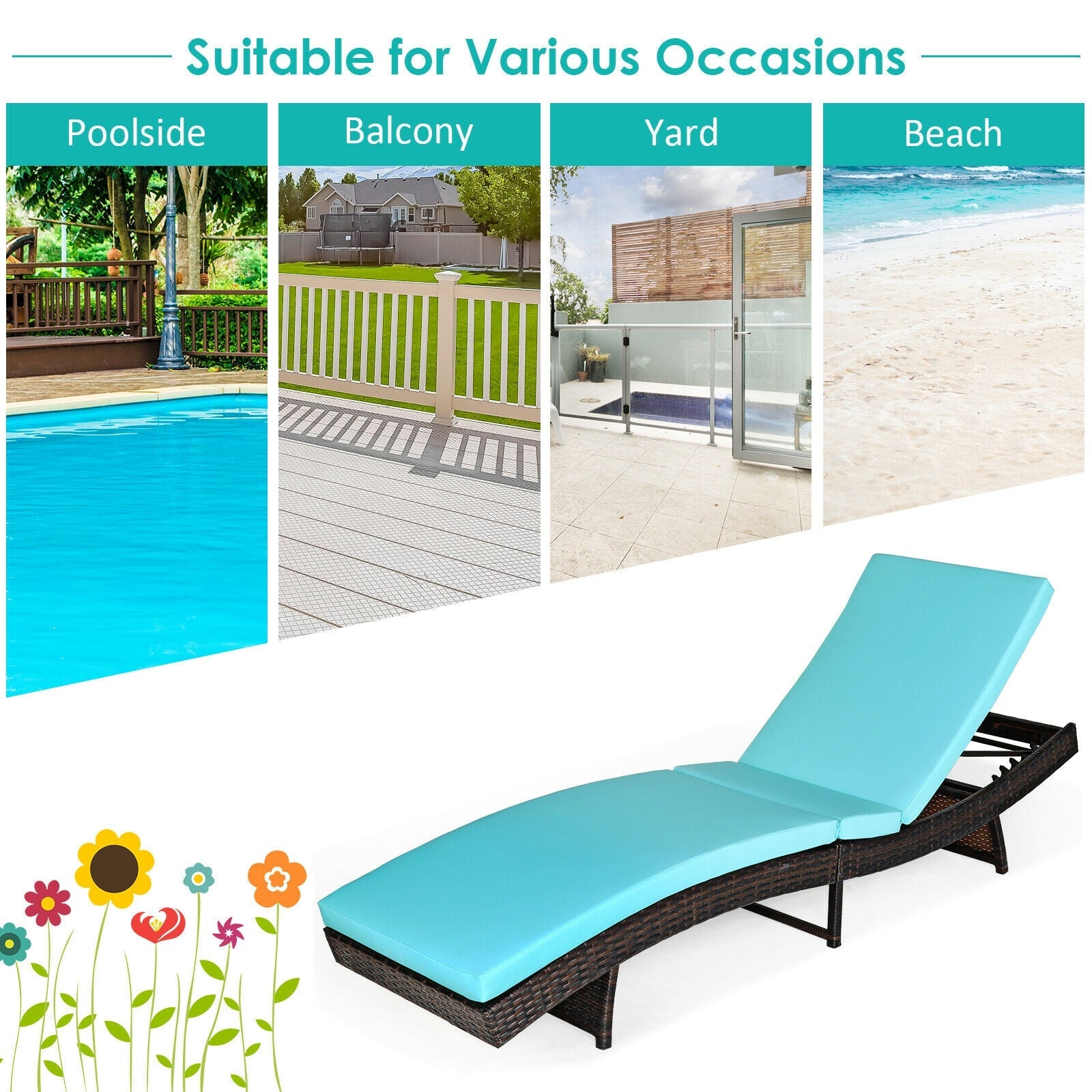 Patio Folding Lounge Chair