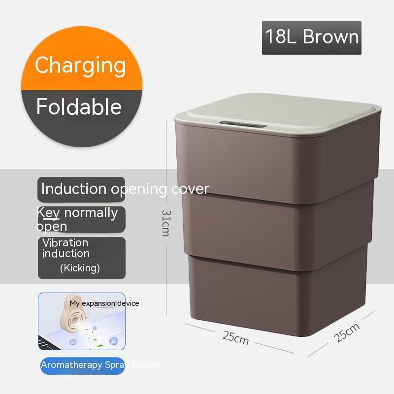 Smart Trash Can With Lid Bedside