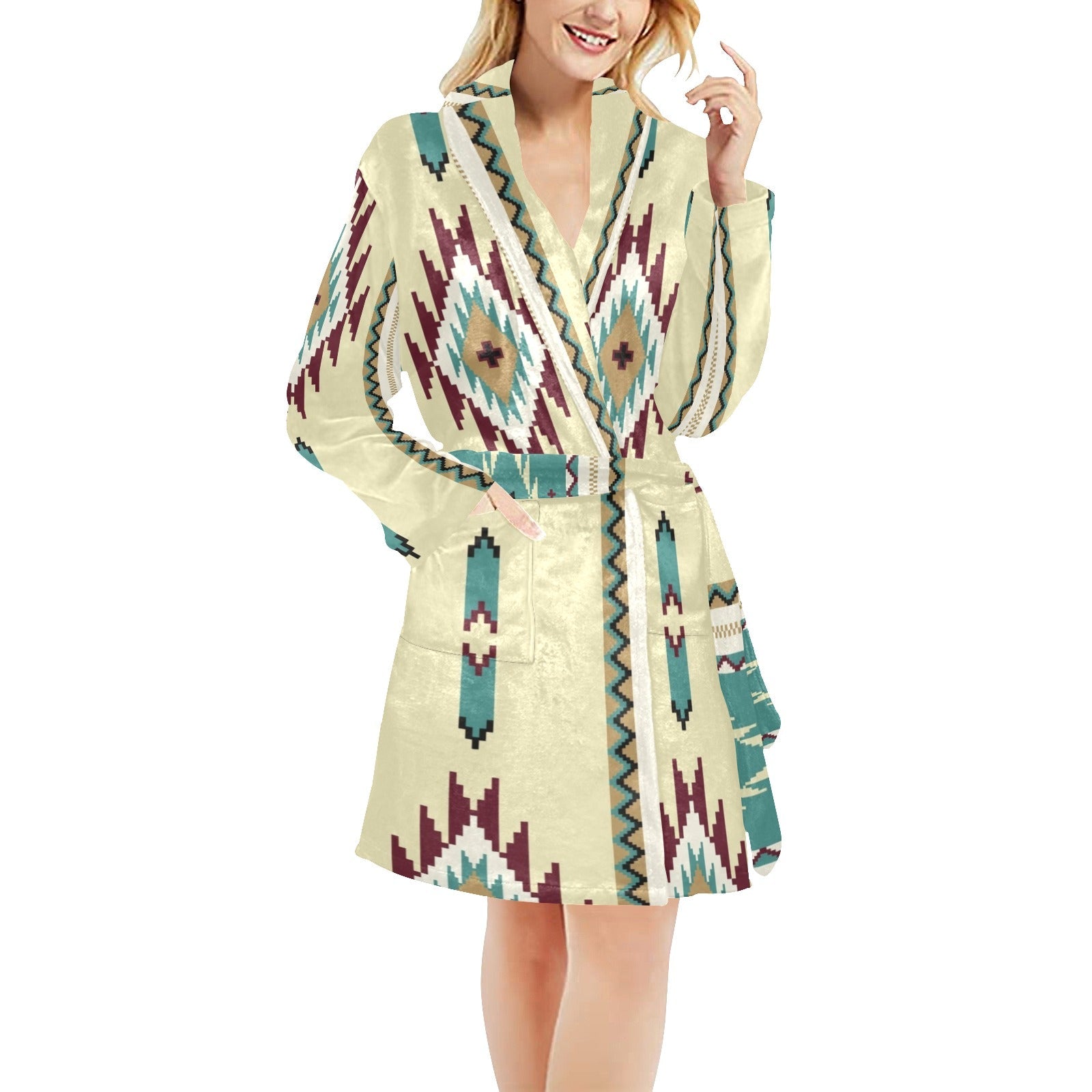 Baha Ranch Taos Aztec Women's Bath Robe