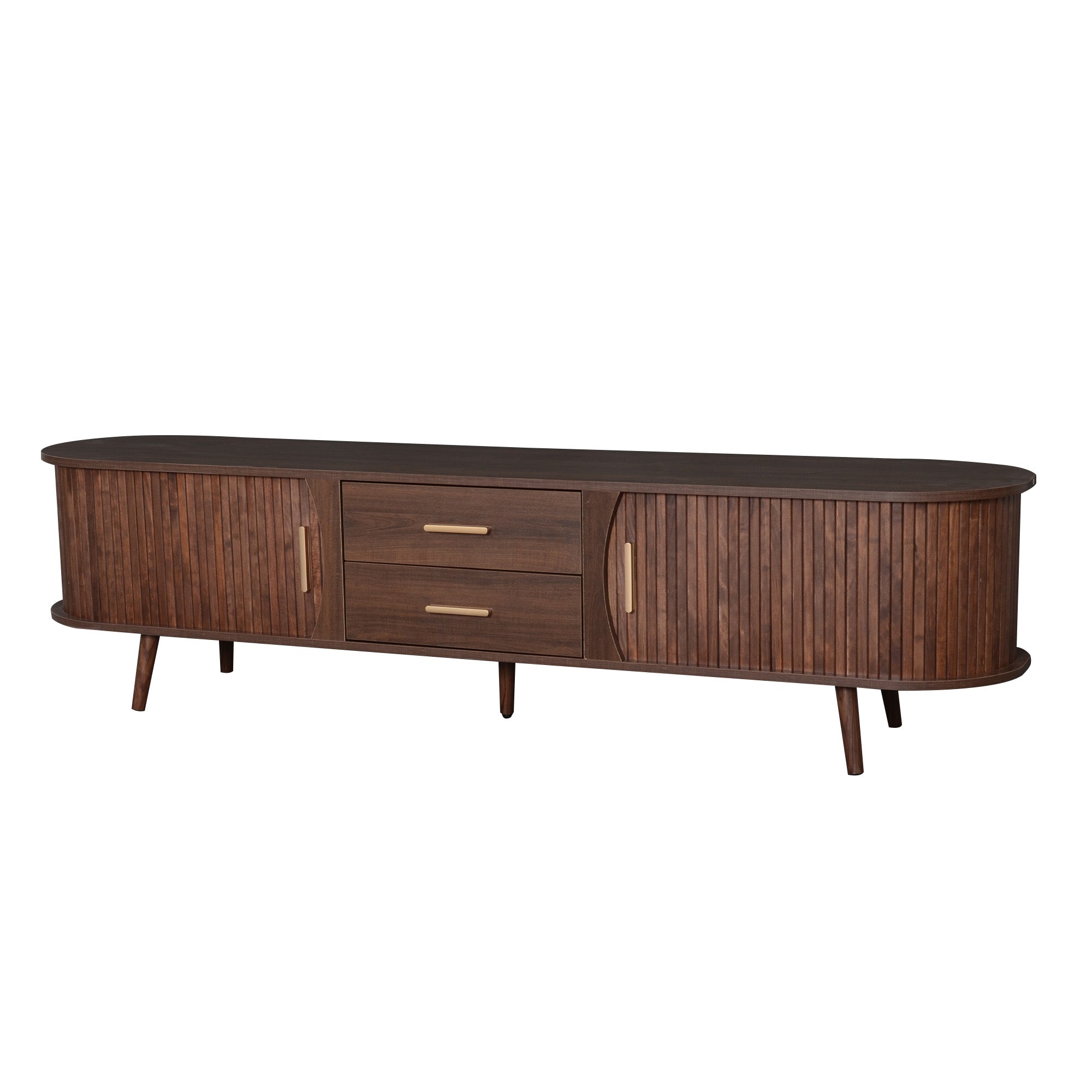 Mid-Century Modern TV Stand for 80" TV