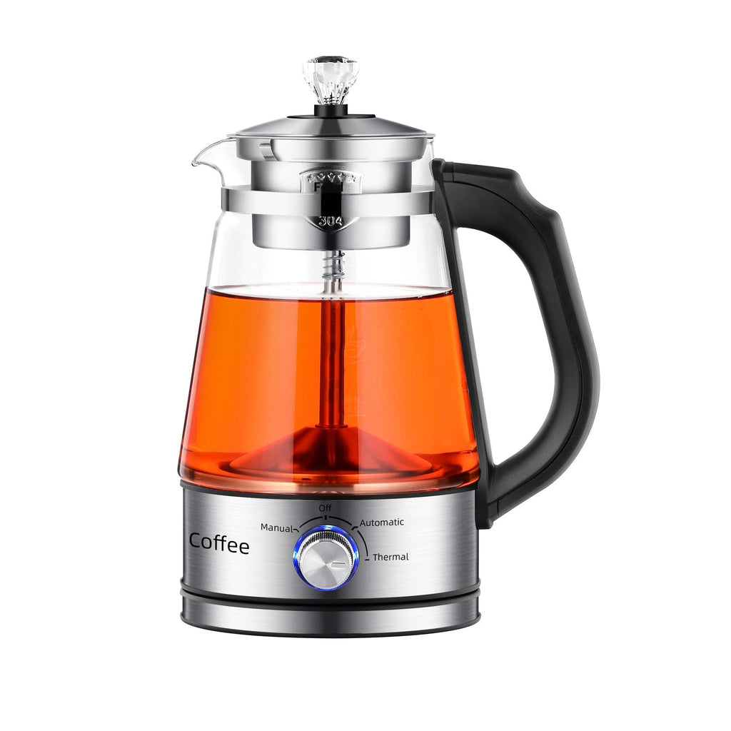 Household Black Glass Electric Teapot Coffee Pot