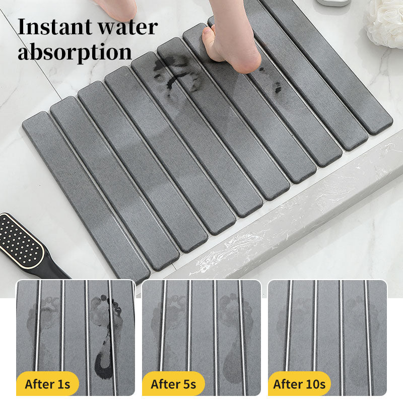 40x60cm Diatomite Bath Mat - Quick-Dry, High-Absorbent & Non-Slip, Hygienic
