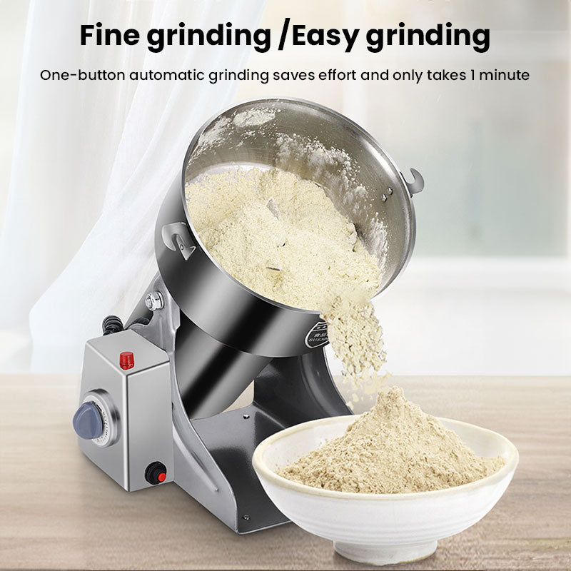 3000W, 800G Parts - Free Large Capacity Grinder. Grinds grains, coffee, spices, herbs