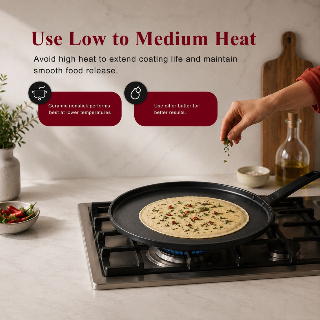 Ceramic Nonstick Crepe & Egg Pan, 11"