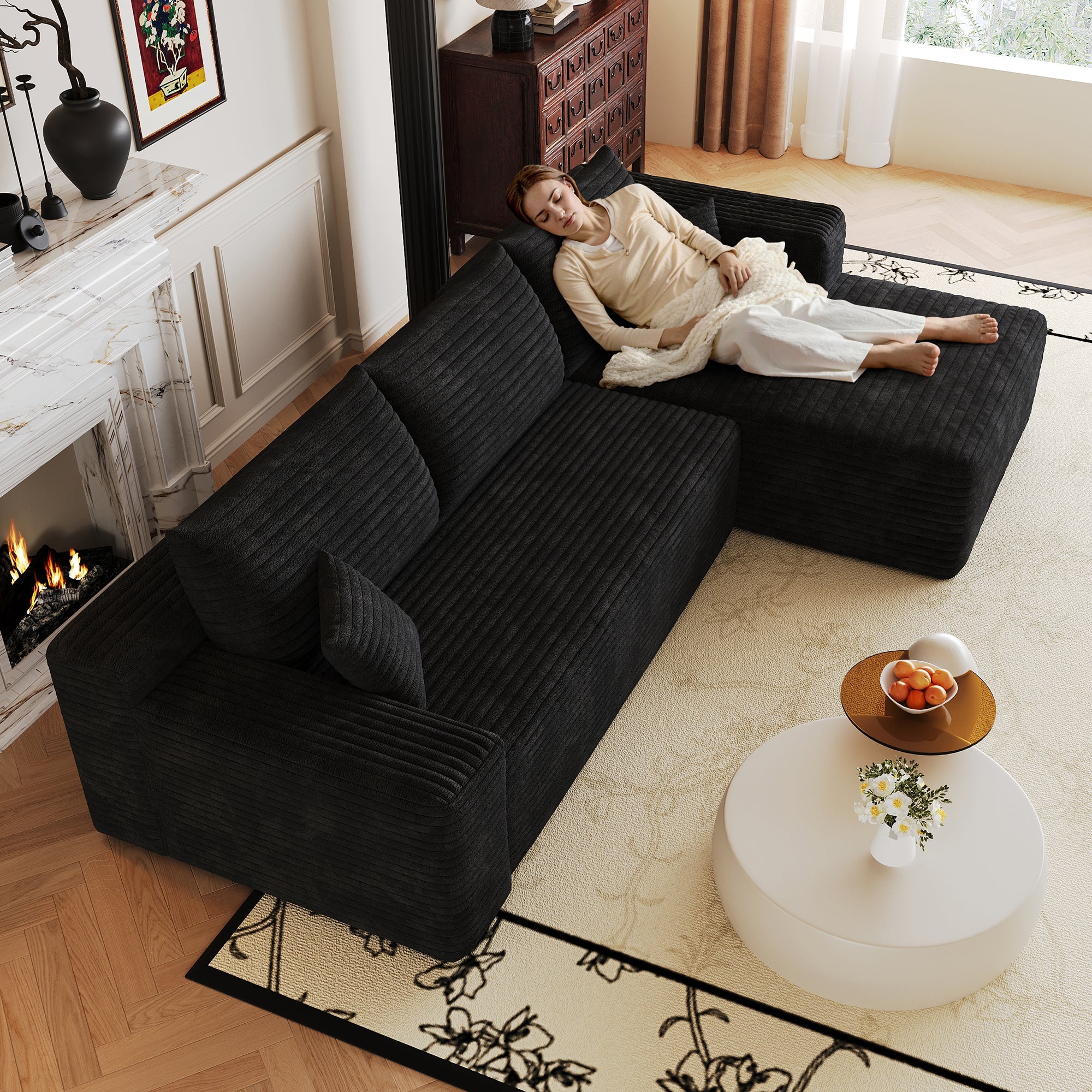 103" Cloud Sectional Sofa