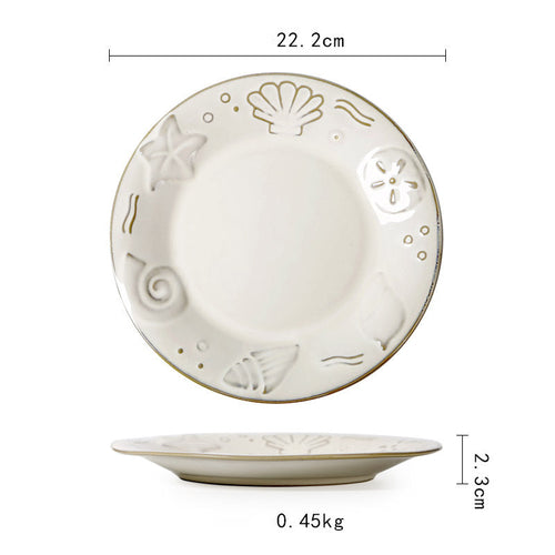Vintage Japanese Style Ceramic Plates