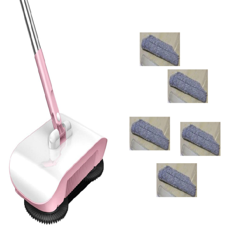 Hand Push Sweeper Household Broom Dustpan Mop Floor All-in-one