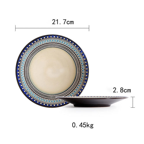 Vintage Japanese Style Ceramic Plates
