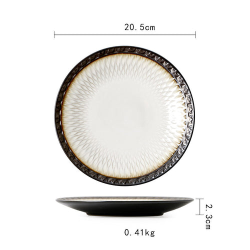 Vintage Japanese Style Ceramic Plates