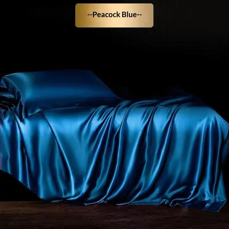 High-end Silk Four-piece Bedding Set Sheets And Duvet Cover