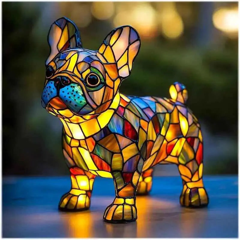 Animal resin LED night light lamp