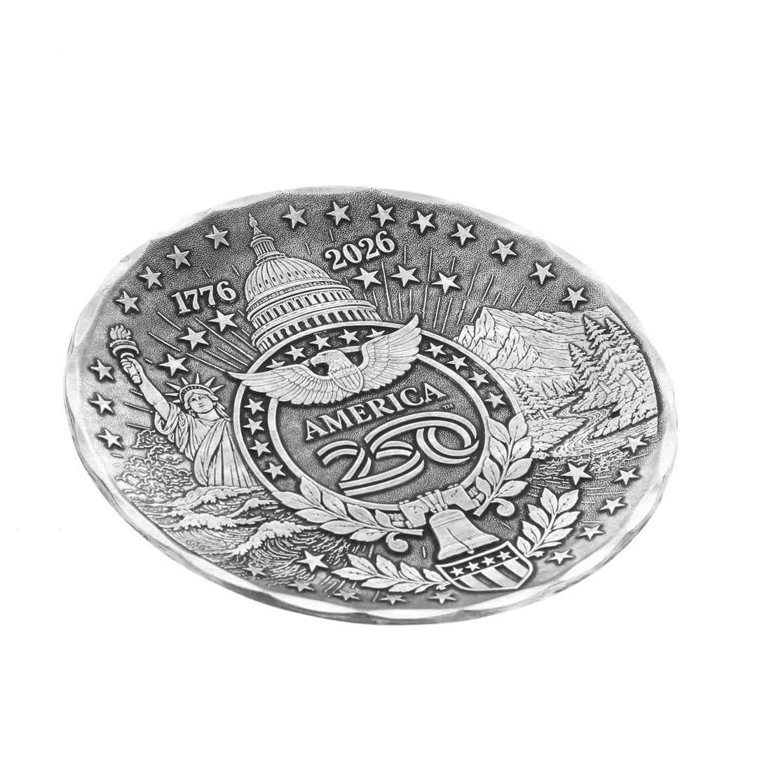America250 Sea to Shining Sea Commemorative Coaster (Aluminum)