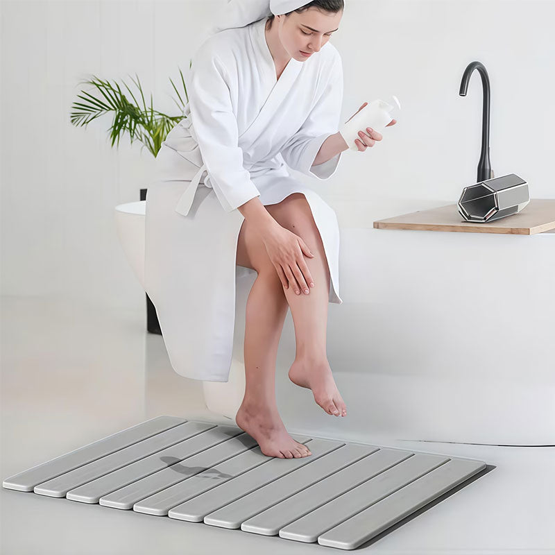 40x60cm Diatomite Bath Mat - Quick-Dry, High-Absorbent & Non-Slip, Hygienic